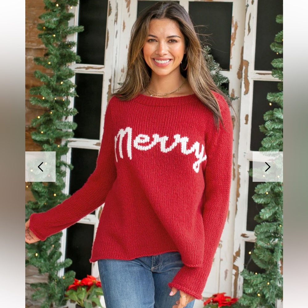 Wooden ships merry sweater. M/L.